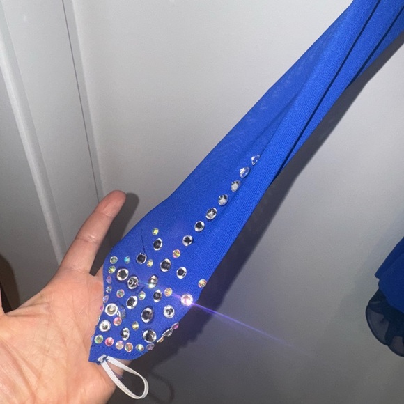 Blue Rhinestone Figure Skating Dress Brand New⛸️⭐️ - Picture 4 of 4